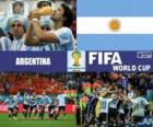 Аргентина празднует свою классификацию, Бразилия 2014